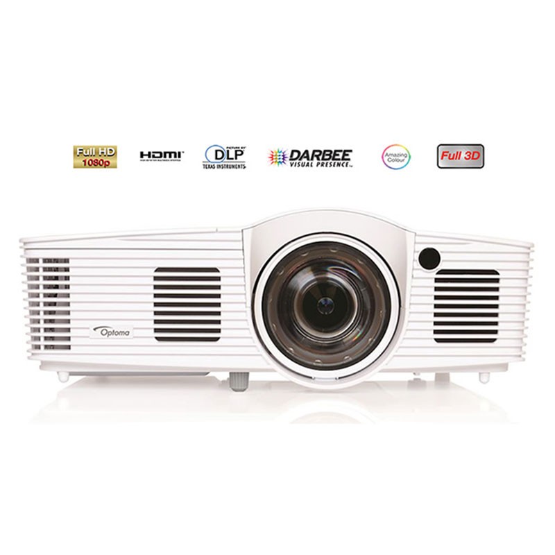 Projektor krótkiego rzutu Optoma GT1080Darbee 3000 ANSI z szerokokątnym obiektywem – wynajem Kraków