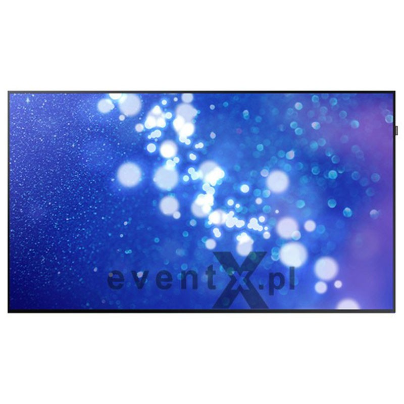 Monitor 75 cali Samsung DME do pracy 24/7 na wynajem w Krakowie - widok z przodu